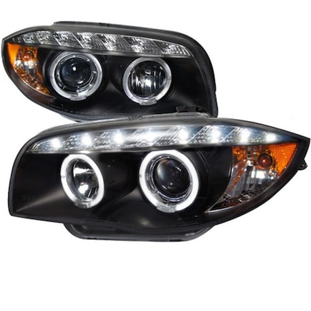 Overtime Halo Projector Headlight for 08 to 11 BMW E87, Chrome - 11 x 20 x 25 in. OV939855
